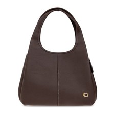 Coach Lana Shoulder Bag Women Brown Pebble Leather Double Handle Handbag DDR3098