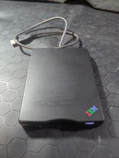 IBM MPF82E USB External Drive 3.5" Floppy Disk Drive Black Model 06P5223 TESTED