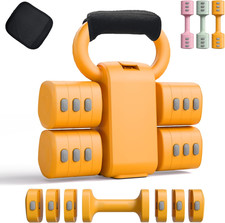 Ensemble D'Haltères Réglables 2 En 1 Pour Femmes – 4 Niveaux (2,2 Lbs À 12,1 Lbs