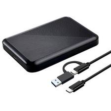 1TB Ultra Slim Portable External Hard Drive USB 3.1 Type C HDD Storage for PC,