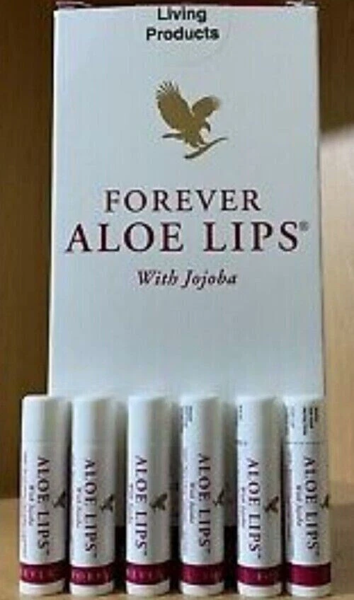 6 × Forever Living 'ALOE LIPS' with jojoba Lip balm quick Dispatch
