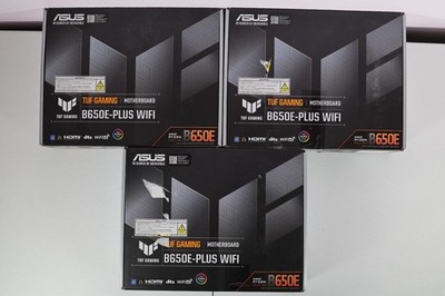 Lot of 3 ASUS TUF Gaming B650E-PLUS WiFi AM5 DDR5 Motherboards Powers On For Par