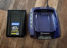 KOBALT 40V MAX KB 2540C-06 QUICK CHARGE 2.0 AH LITH ION BATTERY+CHARGER