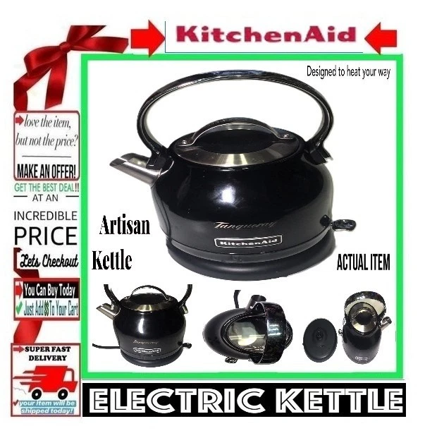 🛑 KITCHEN AID Tangueray ELECTRIC KETTLE Artisan Stainless Steel Automatic - image 2 of 4