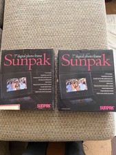 Lot of 2 Sunpak 7” Digital Photo Frames TFT LCD Display w/ Remote – New in Box