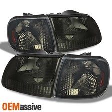 Fits 1997-2003 Ford F150 97-02 Expedition Smoked Headlights Corner 2000 2001