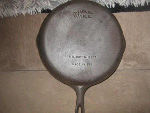 Wagner Ware No. 10 Cast Iron 11 3/4 Inch Skillet Frying Pan Vintage USA
