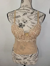 Rampage Lace Overlaid Corset Top SZ S Goth Ravewear Sheer Romantic Fairy Y2K