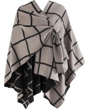 Shawl Wraps Women Open Front Ponchos Fall Winter Pashmina Scarf Cardigan