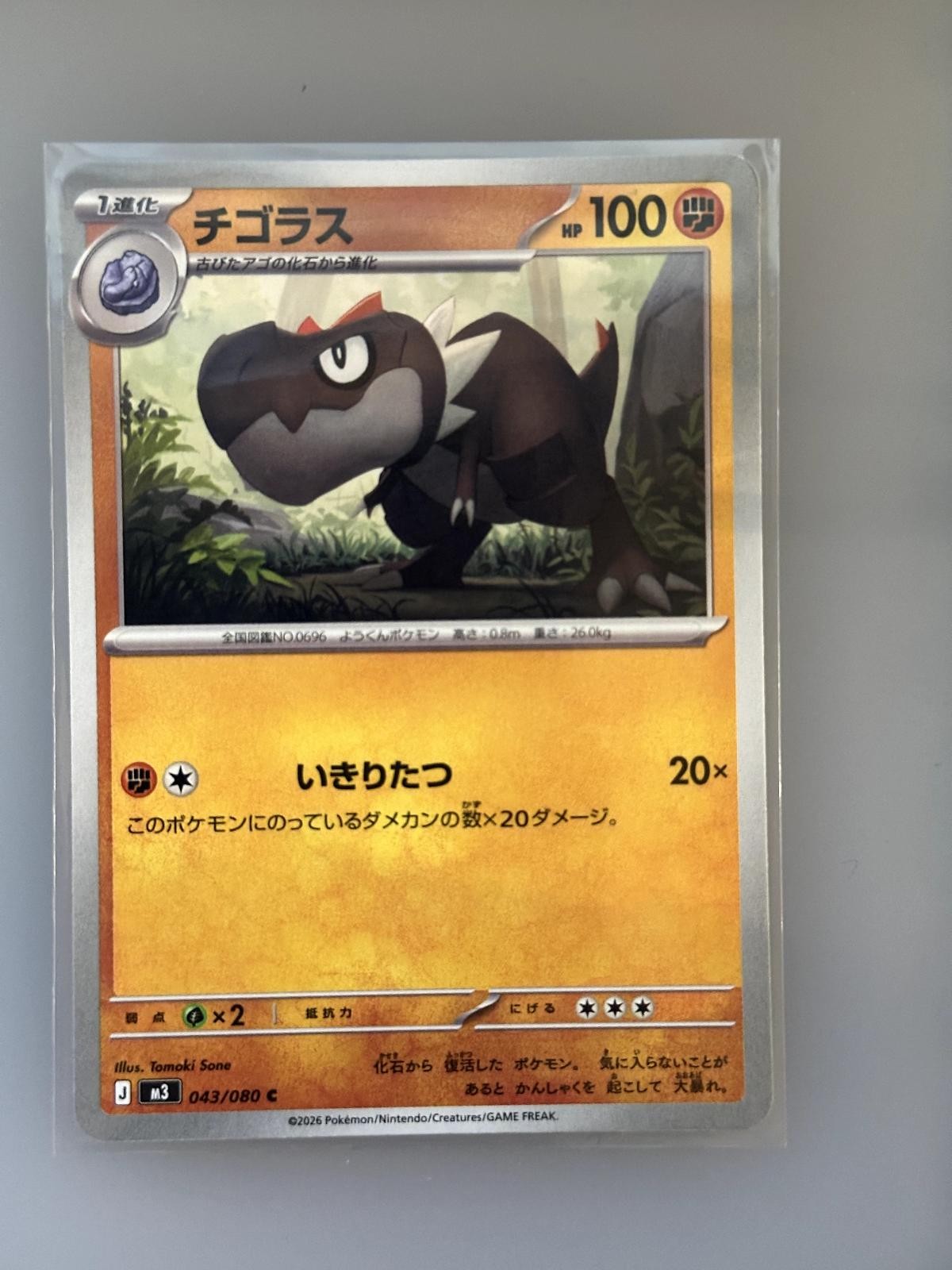 Tyrunt 043/080 Common Nihil Zero Pokemon Japanese NM/M