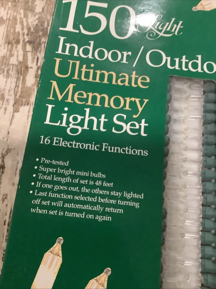 Holiday Time Indoor/Outdoor Ultimate Memory Light Set 150 Light 16 Function NOS - Image 2 of 4