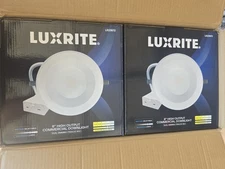 Luxrite 8" High Output Commercial Down Light 5CCT And 3 Wattage Selectable