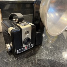 Vintage Kodak Black Brownie Hawkeye Camera Collector  s Item Not Tested