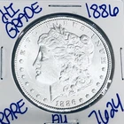 1886 MORGAN SILVER DOLLAR AUTHENTIC HI GRADE U.S. MINT COIN FREE SHIPPING 7624