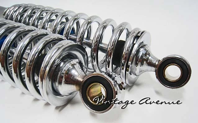 Amortiguador trasero YAMAHA DT100 DT125 DT175 *CROMO* [LONGITUD 320mm] Foto 3 de 4