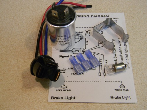 6 volt 535 thermal flasher, bracket, 3 wire plug, 6 v bulb, directions, blinker - Bild 2 von 2