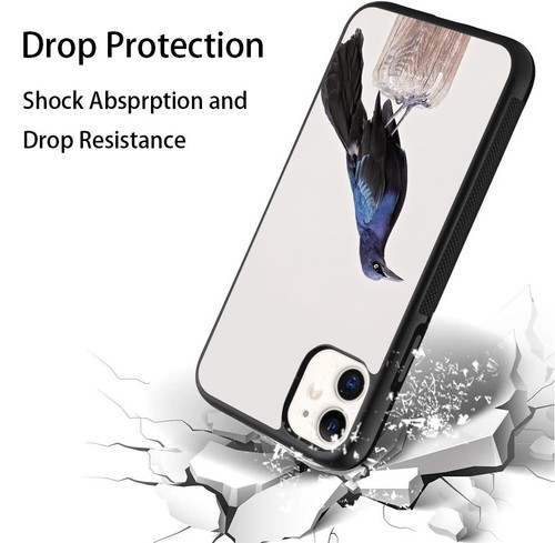 For iPhone SE XS XR Max 5 6 7 8 Plus Quiscalus boat tailed grackle Case Friendly - Picture 19 of 25
