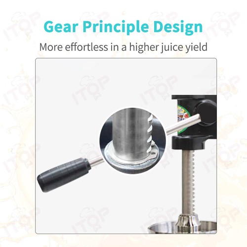 Manual Juicer Lemon Orange Jucer Squeezer Stainless Citrus Press Black - Picture 9 of 10