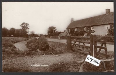 Postcard Burnham on Sea Somerset houses Middle Burnham posted 1917 RP