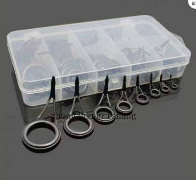 8-75Pcs Ceramic 8 Sizes Fishing Rod Guide Tips Top Eye Rings Line Repair Kit Set