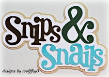 CRAFTECAFE BOY TITLE premade paper piecing scrapbook diecut piece album WOLFFEY5