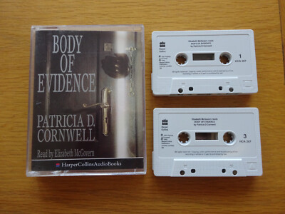 Patricia D Cornwell Body Of Evidence -  2 x Cassette Audio Book