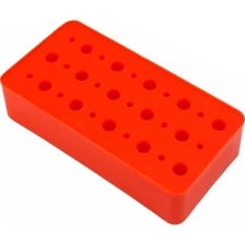 30 Hole Bur Holder Jewelers Rotary Tools 1/8" & 1/4"