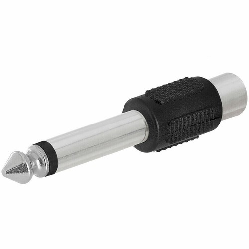 10Packs RCA Female Jack To 6.3mm Male Mono Plug Single Audio Connector Adapter - Picture 8 of 8