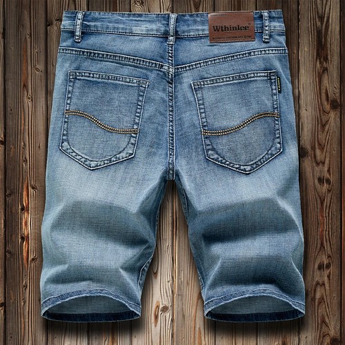 Pantalones Cortos Vaqueros Mezclilla De Verano Para Hombres Moda Freizeit Bermuda - Bild 12 von 28