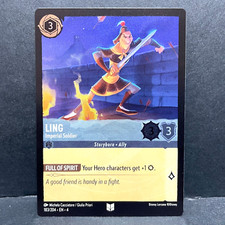 2024 DISNEY LORCANA URSULA'S RETURN LING 183/204 FOIL UNCOMMON