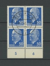 DDR ULBRICHT 937 a X x I UR-4er-BLOCK gest. m2764