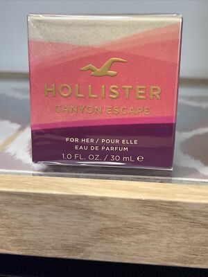 HOLLISTER ~ CANYON ESCAPE EAU DE PARFUM. WOMENS 1 FL OZ.