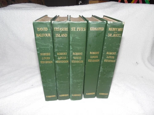 Robert Louis Stevenson 1910 Scribners 5 Books Illust Jekyl Treasure Kidnapped et