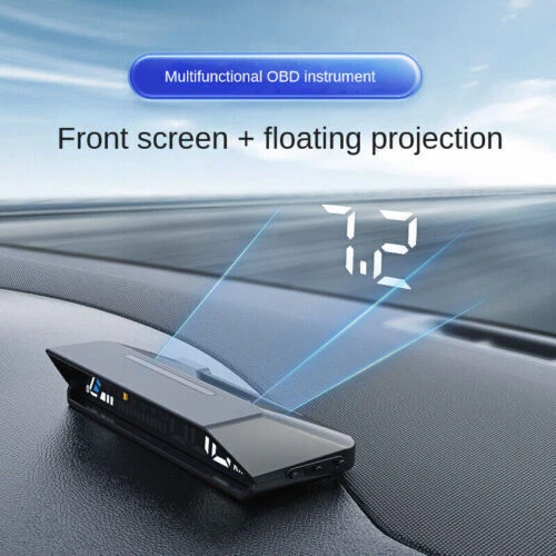 Head Up Display Car Accessories Dual Screen HUD Multifunction Onboard Instrument Foto 2 de 4