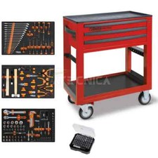 Carrello di servizio con assortimento 189 utensili Beta BW 5000S R/3M rosso