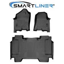 SMARTLINER Custom Fit Floor Mats 2 Row Liner OEM TPE 2019-2024 Ram 1500 Crew Cab