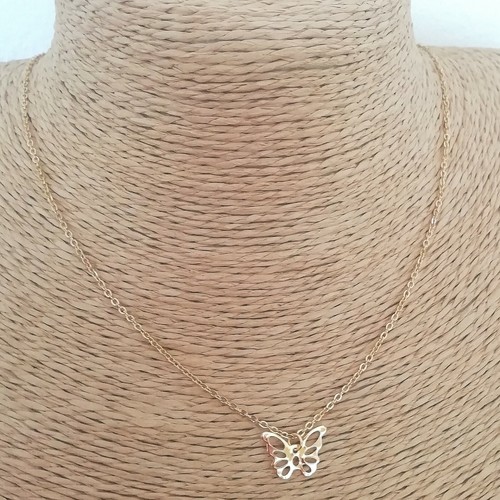 COLLIER CHAINE DORE 45cm avec CROIX 12x7mm ACIER INOXYDABLE COLLIER CHAINE DORE 45cm avec CROIX 12x7mm ACIER INOXYDABLE