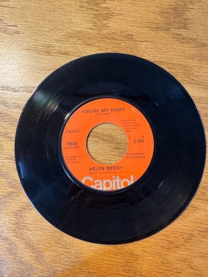 45 RPM 7'' Record Helen Reddy Youre My Home & Keep On Singing 1974 Capitol 3845