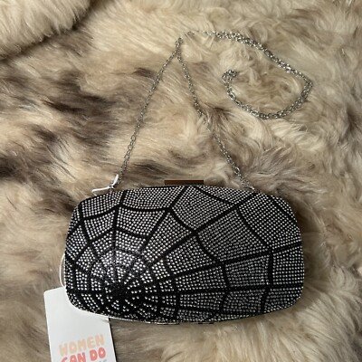 Women Can Do Anything Clutch/crossbody - Sparkling Spiderweb