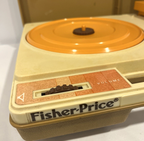 FISHER PRICE PHONOGRAPH RECORD PLAYER MODEL #825 TURNTABLE 1978 VINTAGE ORIGINAL - Foto 2 di 11