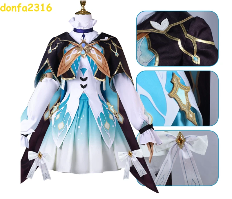 Игра Honkai Star Rail косплей светлячок роль костюмы парик платье наряд костюм - Изображение 4 из 4