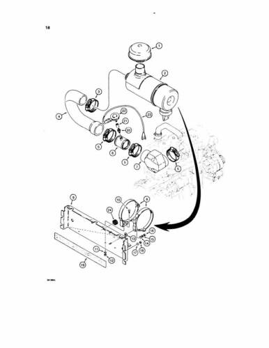 Case 580E Super E Tractor SHOP SERVICE & OPERATOR & PARTS MANUAL -4- MANUALS SET - Picture 9 of 12