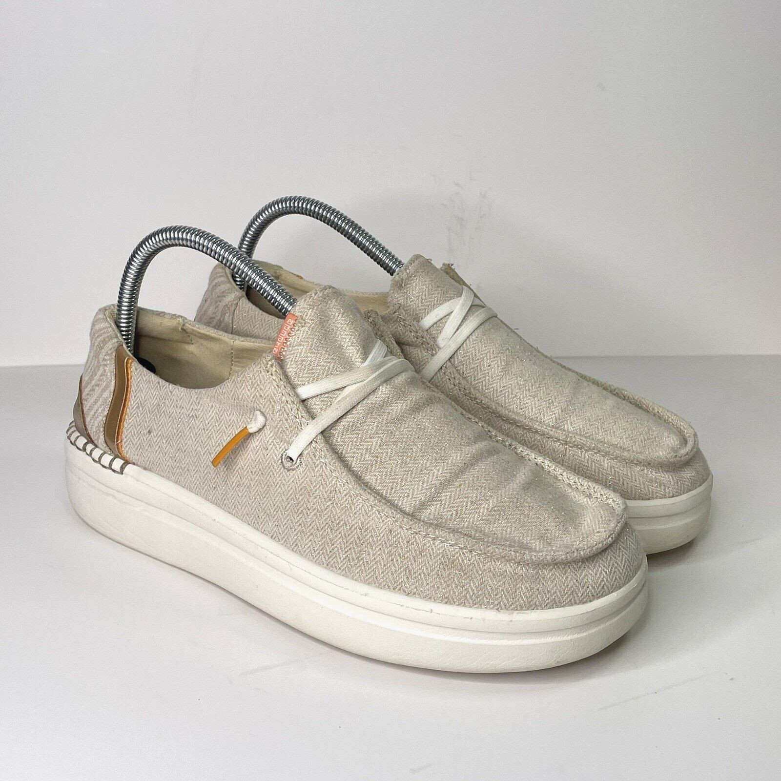 Hey Dude Wendy Rise Tan Orange Flat Comfort Loafer Ca… Gem