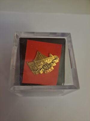 Vintage 1985 NFL Super Bowl XIX Press Pin 49ers Dolphins Football Joe Montana 19