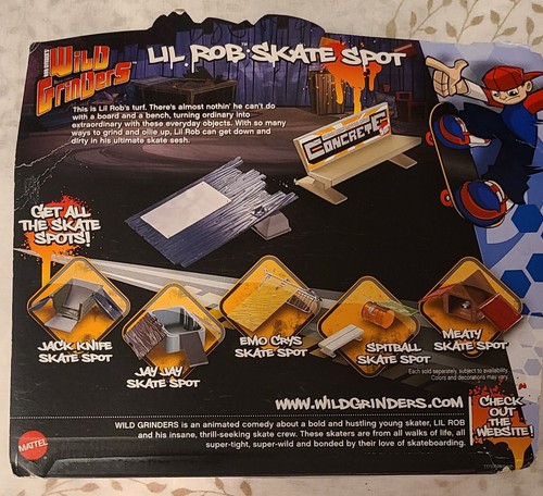 Wild Grinders Lil Rob Skate Spot With Ramp & Bus Bench. For Ages 6 And Over New - Picture 4 of 7