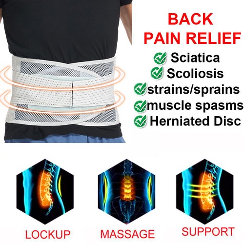 Tutore bretelle reggicalze lombare vita bassa schiena supporto cintura lavoro - Foto 31 di 40