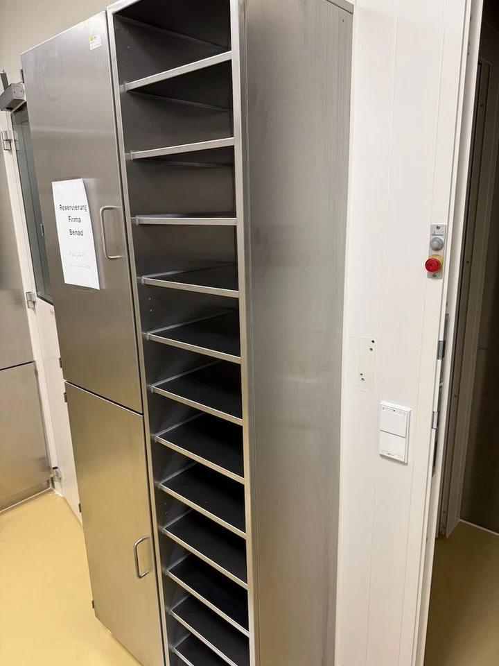 Reinraum Edelstahl Hochschrank 2-türig 85x40x210 cm - Bild 4 von 4