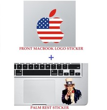 U.S.A Macbook LOGO and Unlce Sam Sticker Macbook Air/Pro/Retina 11"12"13"15"17"
