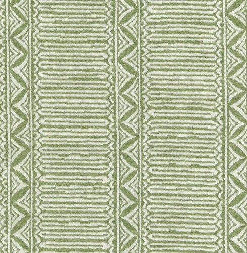 Nina Campbell Picot Braid Stripe Weave Fabric- Bansuri / Green 3.1 yd NCF4422-03