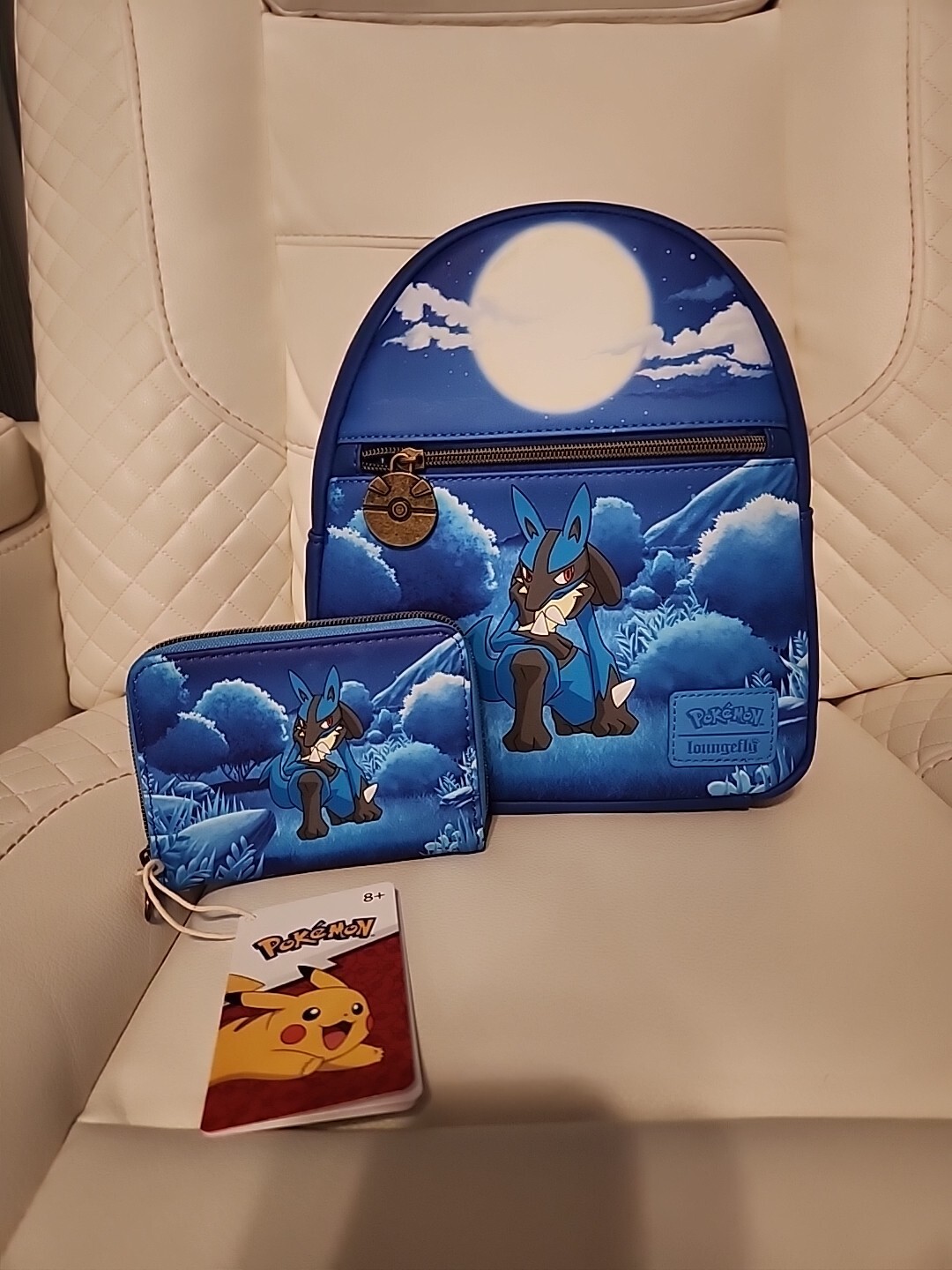 Loungefly Pokemon Lucario Mini Backpack & Wallet Set - NWT